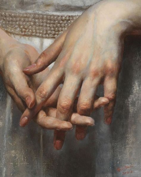 Art Community on Instagram: ““Hands 🐚💅🏼” by He Lihuai (Chinese Artist, b.1961) . . #Hands #HeLIHUAI #ChineseArtist #ClassicaArte #arthistory #historyofart…” He Lihuai, Romanticism Paintings, Romantic Paintings, Rennaissance Art, Simple Acrylic Paintings, Romantic Art, Ethereal Art, Hand Art, Easy Paintings