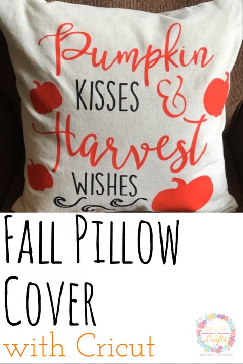 Make your home cozy with a fall pillow cover. A fall pillow is a simple DIY with your Cricut and heat transfer vinyl | iron on vinyl. The ideas are endless with all the fall SVG. #Cricut #CricutMade #CricutEasyPress #Fall #FallPillow #FallDecoratingIdeas #FallIdeas #Vinyl Cricut Pillows, Pillow Covers Diy, Vinyl Business, Diy Pillow, Diy Pillow Covers, Fall Pillow, Fall Throw Pillows, Pillow Ideas, Craft Things