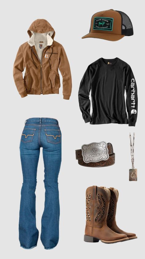 Western Fit ⚡️ #westernfit #shufflefyp #outfitideas #fitinspo #fits #fyp Western Fits Women, Western Fits For School, Country Hairstyles, Aesthetic Cowgirl, Country Outfits Women, Country Clothes, Western Fits, Cute Cowgirl Outfits, Casual Country Outfits