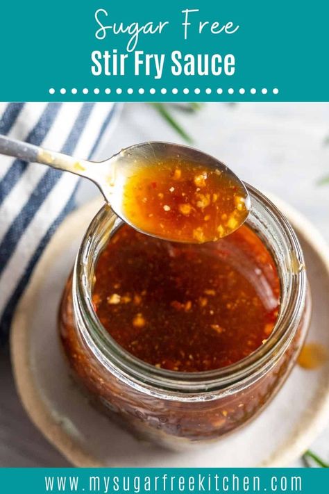 Sugar Free Stir Fry Sauce, Paleo Stir Fry Sauce, Healthy Stir Fry Sauce, Gluten Free Stir Fry, Keto Stir Fry, Stir Fry Sauce Easy, Stir Fry Sauce Recipe, Healthy Stir Fry, Keto Sauces