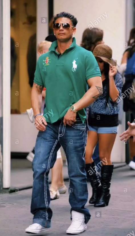 2010 Fashion Outfits Men, 2000s Polo Outfits, Jersey Shore Aesthetic Men, Jersey Shore Mens Outfit, Jersey Shore Guy Outfits, 2010s Club Outfits, 2010s Fashion Men, 2010s Mens Fashion, 2010 Fashion Men