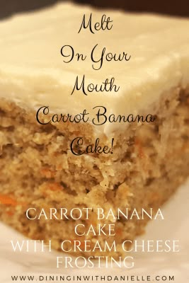 Dining in with Danielle Carrot Banana Cake, Sweet Carrots, Garlic Balsamic, Juicy Turkey, Butter Cream Cheese Frosting, Pasta Meals, Sweet Carrot, Carrot Cupcakes, Simple Dessert