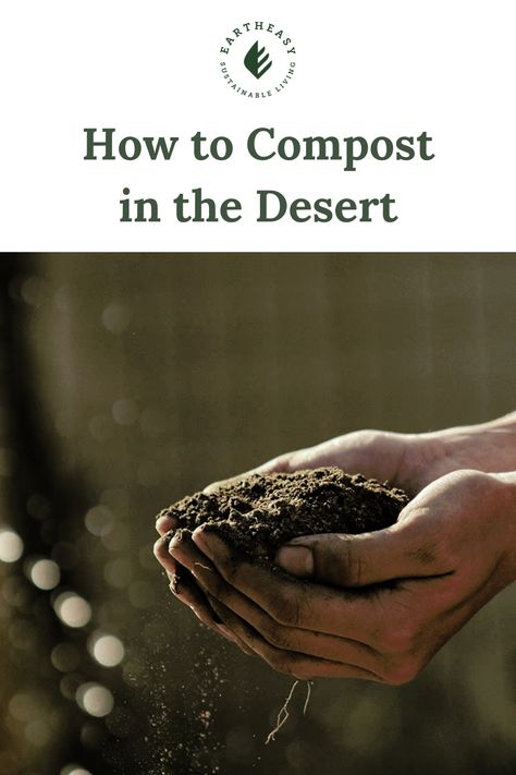 Compost can help mitigate dry, sandy soil conditions found in the desert, but low moisture makes composting in the desert challenging. The good news is you can still compost in the desert if you take the right steps. Learn how to find success with desert composting on the Eartheasy blog. Desert Homestead, Outdoor Compost Bin, How To Compost, Desert Gardening, Compost Tumbler, Composting Process, Corn Stalks, Urban Farmer, Garden Help