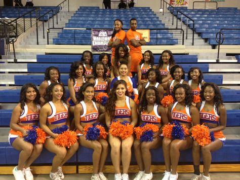 Savannah State University Cheer Savannah, Hbcu Cheer, Tennessee State University Hbcu, Savannah State University, University Of The South Sewanee, Black Cheerleaders, Baby Inside, Wichita State University, Dance Magazine