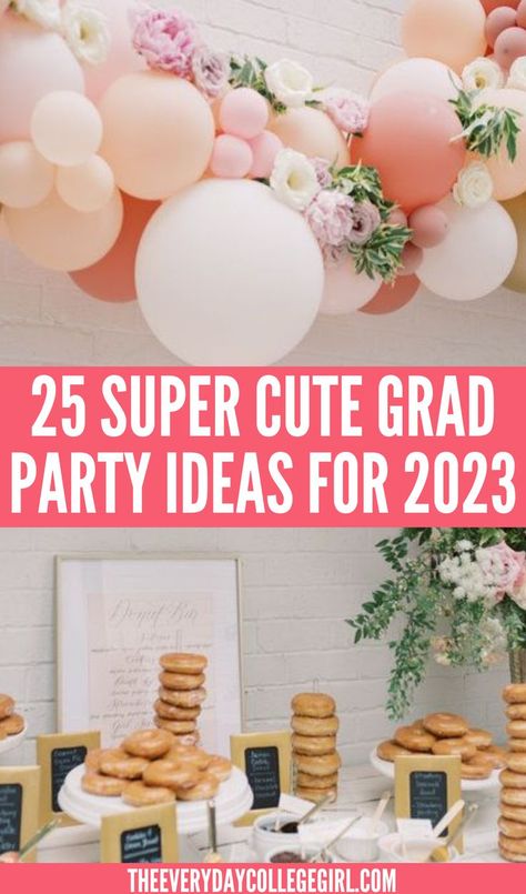 Graduation Party Ideas High School Graduation Party Centerpieces, Middle School Graduation Party, Unique Graduation Party Ideas, Grad Party Ideas, College Graduation Party Decorations, Girl Graduation Party, Graduation Brunch, Middle School Graduation, Senior Graduation Party