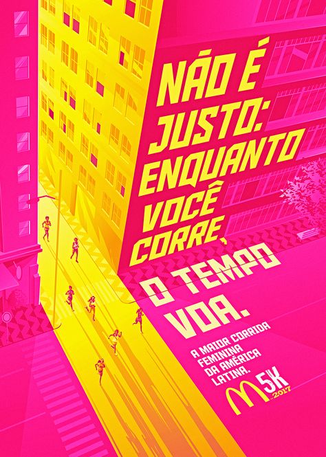 McDonald's M5K on Behance High Contrast Design, City Graphic Design, Create Poster, Mises En Page Design Graphique, Colorful Posters, Typo Poster, Contrast Design, America Latina, Typography Poster Design