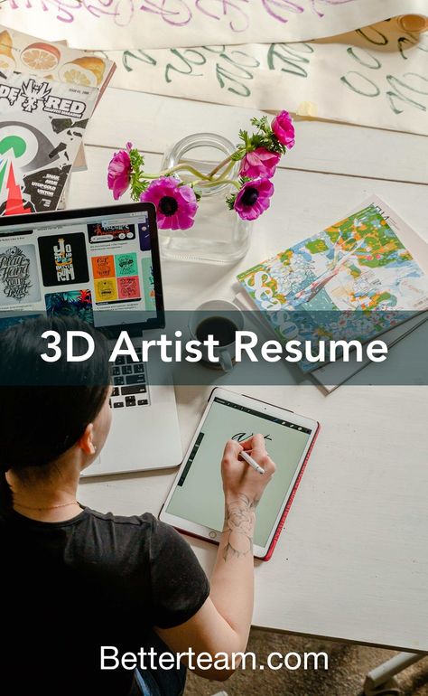 A step-by-step guide to writing a 3D artist resume. Free template included. 3d Artist Resume, Artist Resume, Creative Cv, Unity 3d, Perfect Resume, Downloadable Resume Template, Create Graphics, Time Management Skills, Writing About Yourself