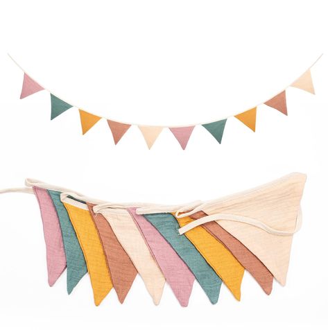 8.5 Ft Pennant Fabric Bunting Banner,Triangle Baby Bunting for Nursery,Double Sided Colorful Cotton Banner Garland Flags for Garden Boho Wedding Shower Birthday Bedroom Decoration (Morandi Beige) Birthday Bedroom, Garden Boho, Banner Garland, Baby Bunting, Baby D, Fabric Bunting, Colorful Birthday, Bunting Garland, Birth Gift