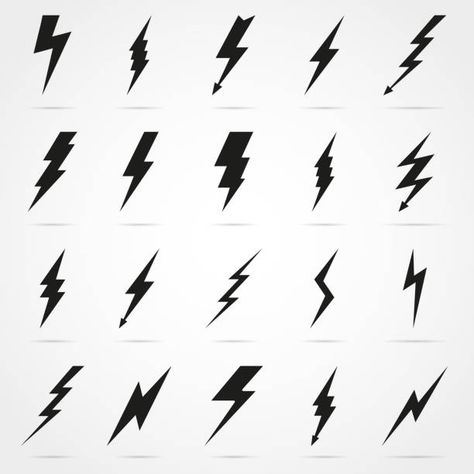 Thunderbolt Tattoo, Blitz Tattoo, Energy Logo Design, Lightning Bolt Tattoo, Lightning Tattoo, Bolt Tattoo, Lightning Bolt Design, Ear Tattoo Ideas, Illustrative Art