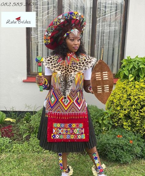 Zulu Brides on Instagram Zulu Hat, Zulu Bride, Zulu Traditional Attire, Zulu Wedding, Zulu Women, South African Traditional Dresses, African Traditional Wear, African Traditional Wedding Dress, Traditional African Clothing