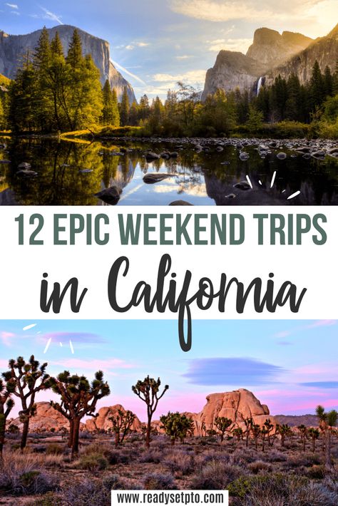 California Weekend Getaways, Weekend Getaway California, Weekend Road Trip, Travel 2024, Travel California, Trip Destinations, Road Trip Destinations, Us Road Trip, Usa Travel Guide