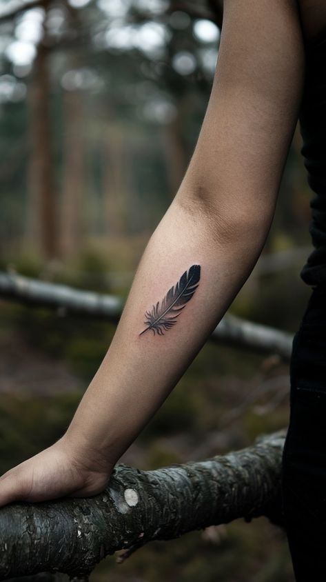 10 Feather Tattoos to Represent Freedom and Courage - Angel Wing Feather Tattoo, Tattoo Symbolizing Strength, Eagle Feather Tattoo, Feather Tattoo For Men, Feather Tattoo Black, Eagle Feather Tattoos, Feather Tattoo Arm, Hummingbird Feather, Unique Wrist Tattoos