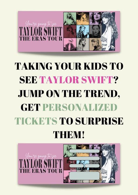 Taylor Swift Surprise Tickets, Surprise Taylor Swift Tickets, Taylor Swift Ticket Surprise, Taylor Swift Ticket Printable, Eras Tour Surprise Songs Tracker, Taylor Swift Eras Tour Ticket, Concert Tickets Taylor Swift, Eras Tour Ticket, Getting Taylor Swift Tickets