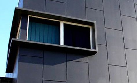 House Cladding Ideas: 8 Types Of External Cladding Exterior Metal Cladding, Feature Wall Office, Fiber Cement Facade, Cement Facade, Exterior Paneling, Cement Sheet, External Wall Cladding, Modern Facade, Exterior Wall Cladding