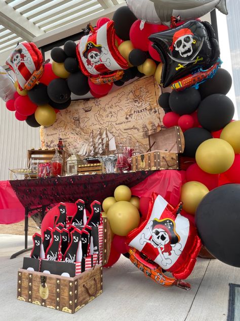 Pirate Birthday Party Balloons, Pirate Birthday Backdrop, Pirate Candy Bar, Pirate Party Balloons, Pirate Party Balloon Arch, Pirate Party Backdrop, Pirate Balloon Decorations, Pirate Balloon Garland, Pirate Balloon Arch