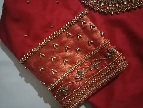 Border Aari Work Designs, Bridal Blouse Designs Simple, Red Blouse Design, Pink Blouse Designs, Blue Blouse Designs, Latest Bridal Blouse Designs, Latest Blouse Designs Pattern, Aari Designs, Simple Hand Embroidery Patterns