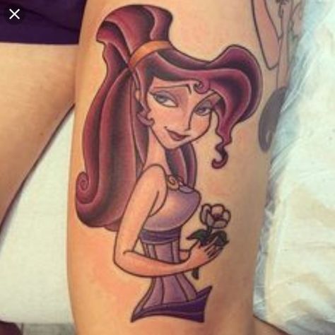 Meg Hercules Tattoo, Megara Tattoo Hercules, Meg Tattoo, Hercules Megara, Hercules Tattoo, Disney Inspired Tattoos, Megara Hercules, Meg Hercules, Disney Sweets