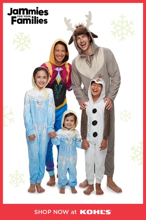 Get into character in Disney’s Frozen 2 jammies and onesies for the whole family. Find 25+ themes and sizes at Kohls.com by searching matching pajamas. #familypajamas #matchingpajamas Disney Family Pajamas, Disney Christmas Pjs Family, Matching Onesies, Christmas Pjs Family, Long Sleeve Peplum Top, Nightgown Sets, Family Christmas Pictures, Matching Christmas Pajamas, Christmas Matching