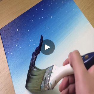 Easy Acrylic Painting, Mountain Painting, Painting Snow, Crafts For Seniors, Acrylic Painting Techniques, Simple Acrylic Paintings, Snowy Mountains, Mountain Paintings, How To Paint