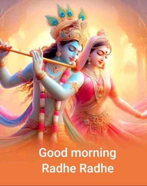 Radha Radha Good Morning, Radhakrishnan Images, Happy Morning Images, Good Morning Nature Quotes, शुभ शुक्रवार, Cute Good Morning Gif, Good Morning Posters, Good Morning Krishna, Good Day Wishes