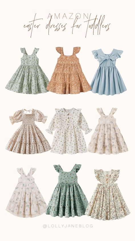 Amazon Easter dresses for toddlers and little girls! 🫶🏻💐  Spring is such a beautiful time of year, and a huge reason for that is all the gorgeous floral prints and patterns. Specifically on these super cute toddler dresses! These Easter dresses for toddlers are just perfect for Easter Sunday or just to hang out in all day until the Easter egg hunt! Happy Easter! 💐 Easter Dresses For Toddlers, Easter Dress, Adult Crafts, Easter Crafts Diy, Toddler Dress, Easter Diy, Kids Dress, Girly Things, Super Cute