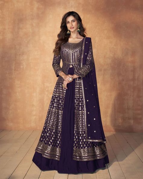 *Item Name : Eid festival special Georgette sequence work anarkali lehenga salwar kameez* *Description*: Eid festival special Georgette sequence work anarkali lehenga salwar kameezFABRIC DETAILS !!!! TOP-REAL GEORGETTE (free size stitch ) SKIRT - REAL GEORGETTE ( free size stitch ) DUPTTA- REAL GEORGETTE *Original Price* : 9999.0 INR *Discounted Price* : 3995.0 INR https://theblossomtrend.com/indo-western-collection_526344/eid-festival-special-georgette-sequence-work-anarkali-lehenga-salw...