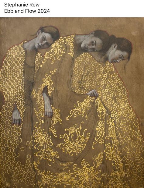 Stephanie Rew, Leaf Geometric, Egg Tempera, Ebb And Flow, Three Graces, Round Art, Jackson Pollock, Chiaroscuro, Seascape Paintings