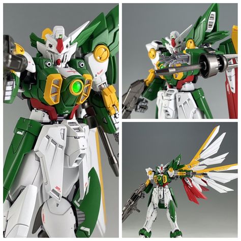 RG Wing Gundam Fenice mixing build: images, info and credits on gunjap.net Wing Zero, Gundam Build Fighters Try, Wing Gundam, Strike Gundam, Gundam Build Fighters, Gundam Custom Build, Custom Gundam, Gundam Model, Gundam