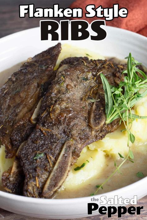 Flanken Short Ribs Recipe Instant Pot, Short Ribs Flanken Style Recipe, Flanken Short Ribs Recipe, Beef Chuck Short Ribs, Flanken Ribs, Beef Flank, Rib Meat, Short Ribs Recipe, Beef Chuck