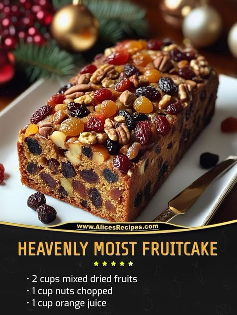 Alton Brown Fruit Cake Recipe, Nut Free Fruitcake, Chocolate Fruitcake Recipes, Fruitcake Recipes With Dried Fruit, Best Christmas Fruit Cake Recipe, Heavenly Moist Fruitcake, Fruit Cake With Brandy, Christmas Fruitcake Recipes, Old Fashion Fruit Cake Recipe