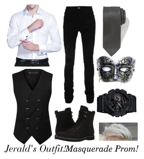 "OC's outfit • RP •" by miszell on Polyvore featuring AMIRI, Timberland, Old Navy, Masquerade, G-Shock, men's fashion and menswear Maskerade Ball Outfit Men, Mens Masquerade Outfit Ideas, Masquerade Ball Men Outfit, Masquerade Party Outfit Men, Masquerade Men Outfit, Mascarade Party Outfit Men, Masquerade Mask Outfit, Masquerade Ball Outfits For Men, Mens Masquerade Party Outfit