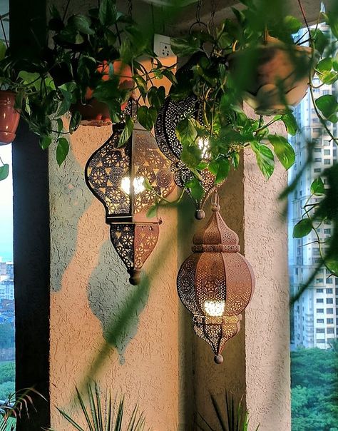 7 Pretty And Simple Balcony Ceiling Ideas • One Brick At A Time Balcony Ceiling Ideas, Balcony Ceiling, Apartment Decorating For Couples, Simple Balcony, French Balcony, Balkon Decor, Balcony Privacy, Apartment Balcony Ideas, Balcony Lighting