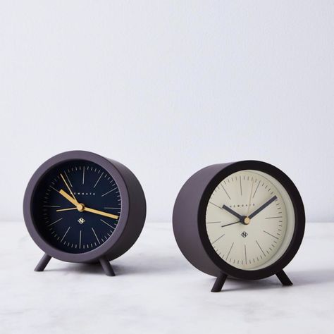 Minimalist Alarm Clock, Newgate Clocks, Analog Alarm Clock, Sunrise Alarm Clock, Clock Tattoo Design, Clock Repair, Table Clocks, Benjamin Moore Colors, Therapy Office