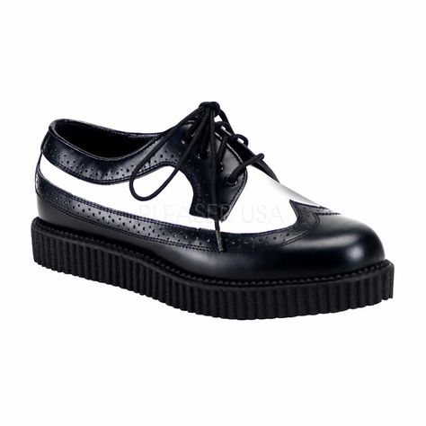 Zapato Creeper Unisex Pleaser Demonia Creeper 608 - $ 1,584.00 en MercadoLibre Creeper Boots, Platform Creepers, Alternative Shoes, Creepers Shoes, The Creeper, Demonia Shoes, Festival Shoes, Punk Boots, Gogo Boots