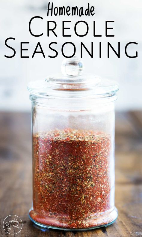 Homemade Spice Mixes, Creole Food, Homemade Dry Mixes, Homemade Seasoning, Homemade Cajun Seasoning, Dry Rub Recipes, Homemade Spice Mix, Creole Cooking, Spice Blends Recipes