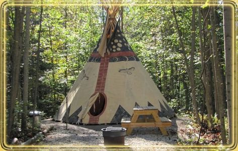 7. Secluded Sanctuaries Tipi Buteo (Logan) Ohio Getaways, Red Tail Hawk, Ohio Vacations, Camping In Ohio, Ohio Travel, Camping Places, Getaway Cabins, Stay Overnight, Camping Spots