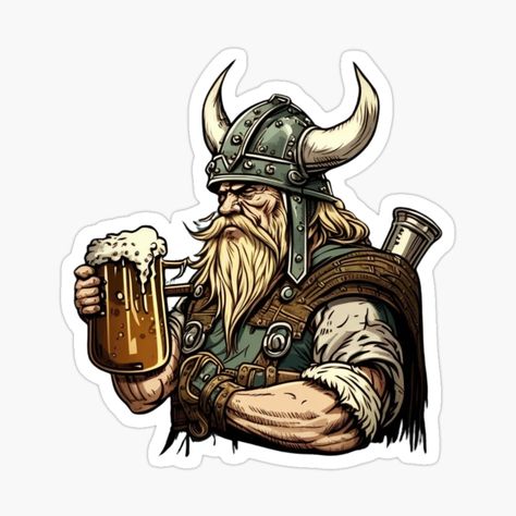 Beer Tattoo, Beer Tattoos, Vikings Beer, Entre Rios, Beer Stickers, Viking Logo, Foam Art, Warrior Tattoos, Beer Design