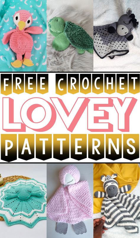 Crochet Lovey Patterns 1 Crochet Patterns Lovey, Free Crochet Lovey, Newborn Crochet Patterns Free, Lovey Blanket Pattern, Crochet Zig Zag, Crochet Lovey Free Pattern, Small Soft Toys, Crochet Baby Projects, Patterns For Kids