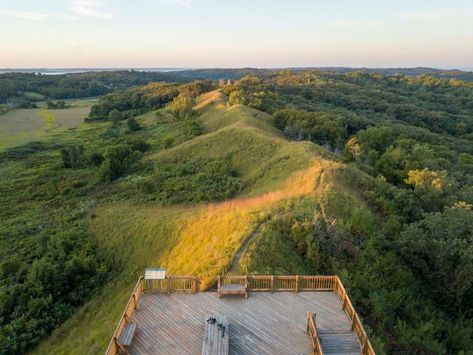 Iowa Road Trip, Gravel Parking, Iowa Travel, Parking Lot Lighting, Yellow River, Scenic Byway, Travel Bucket List, Sunrise Sunset, Night Skies