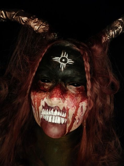 Wendigo Makeup, Female Wendigo, Gorgeous Outfits, Halloween Makeup, Halloween Face, Face Makeup, Halloween Face Makeup, Halloween, Makeup