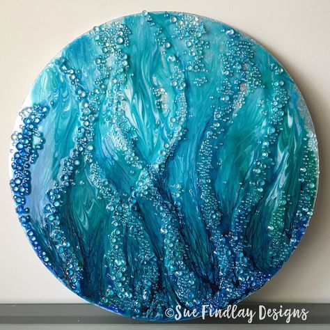 Ideas For Resin, Resin Art Canvas, Abstract Painting Diy, Resin Crafts Tutorial, Resin Art Painting, Diy Resin Projects, Resin Wall Art, Resin Pour, Transparent Resin