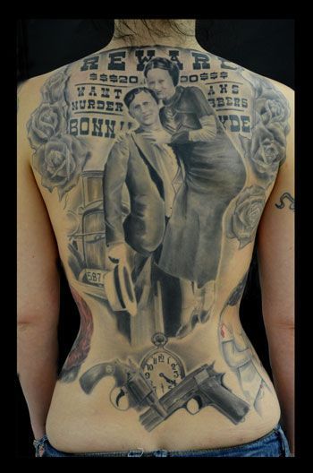 Bonnie And Clyde Tattoo Ideas, Bonnie And Clyde Tattoo, Bonnie And Clyde Photos, Bonnie Parker, Jeff Smith, Skateboard Art Design, Bonnie And Clyde, Movie Tattoos, Facial Tattoos