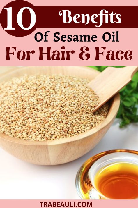 What Are The Benefits Of Sesame Oil for hair and skin? Sesame Seed Oil Benefits Hair, Sesame Seed Oil Benefits Skin, Uses For Sesame Oil, Sesame Seed Oil Benefits, Sesame Oil For Hair, Sesame Oil Benefits, Benefits Of Sesame Oil, Sesame Oil Recipes, Benefits Of Sesame Seeds