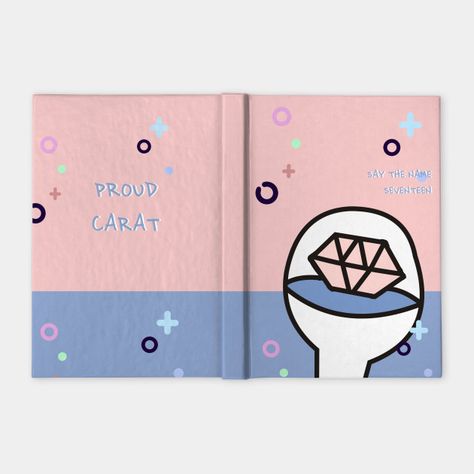 Seventeen Notebook, Kpop Notebook, Album Kpop, Woozi Seventeen, Art Aesthetics, Tshirt Ideas, Book Cover Design, Spiral Notebook, Cover Design