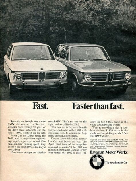 Bmw Advertising, Bmw 2002 Tii, Bmw Vintage, Bavarian Motor Works, Bmw Classic Cars, Motor Works, Toyota Mr2, Bmw Models, Bmw 2002