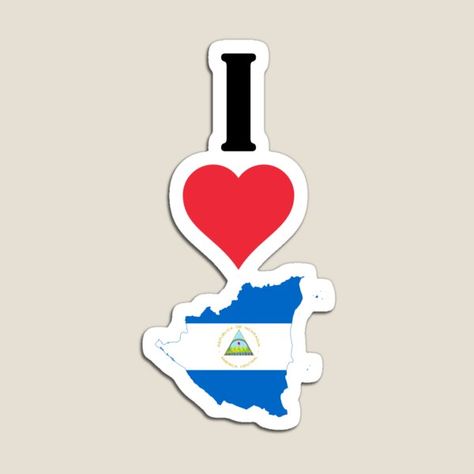 A unique vertical design with "I Love Nicaragua" or "I Heart Nicaragua" going vertically from top to bottom and a map of Nicaragua filled in with the Nicaraguan national flag. These are great for proud Nicaraguan people and anybody who love the beautiful c • Millions of unique designs by independent artists. Find your thing. Nicaraguan People, Nicaragua Aesthetic, Nicaragua Beaches, Nicaragua Flag, Vertical Design, Map Design, National Flag, Laptop Wallpaper, Pics Art