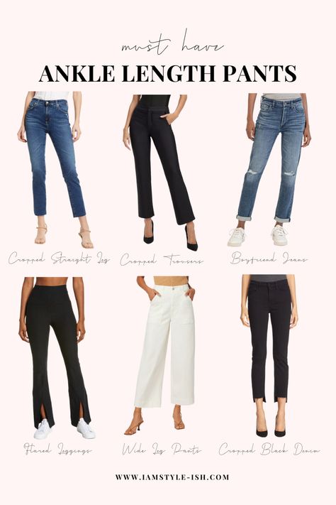 What shoes to wear with ankle pants in the winter Above Ankle Pants Outfit, Ankle Pants Women Outfit Casual, Shoes For Wide Pants, Ankle Pants Shoes, Which Shoes To Wear With Pants, How To Style Ankle Pants, Shoes To Wear With Trousers Women, Shoes With Ankle Jeans, Shoes For Cropped Pants