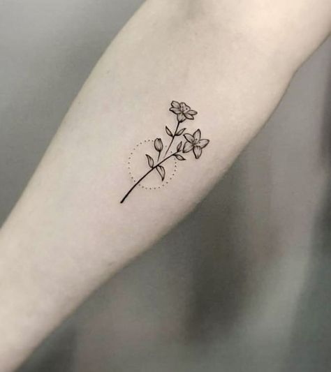 Flower With Circle Tattoo, Fam Tattoo, Small Flower Tattoo, December Flower, Circular Tattoo, June Flower, Tulip Tattoo, Circle Tattoo, Circle Tattoos