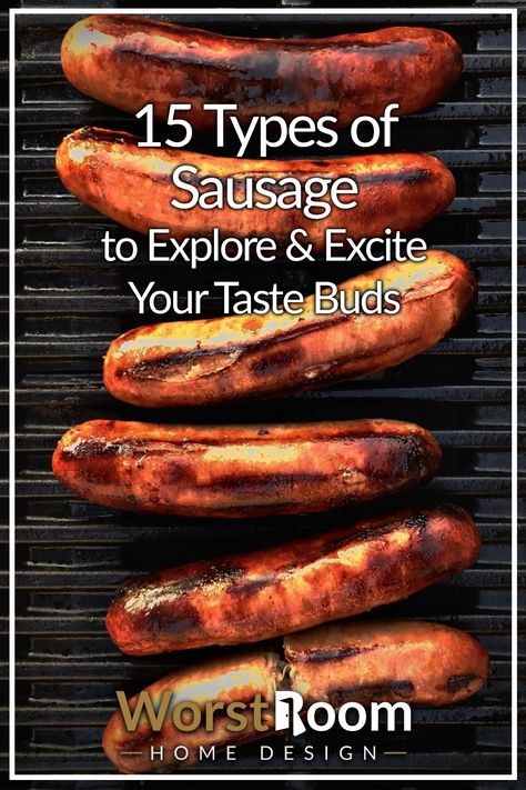 types of sausage Sausage Types, Brat Sausage, Mexican Sausage, Spanish Sausage, Sausage Making Recipes, Types Of Sausage, Snacks Dinner, Sausage Making, Best Sausage