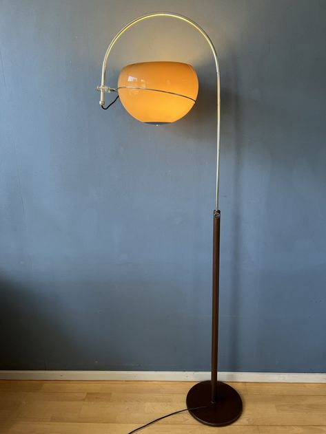 Mushroom Floor Lamp, 80s Interior, Glass Floor Lamp, Design Lighting, Glass Floor, Oil Lamp, Space Age, Floor Lamp Lighting, Oil Lamps